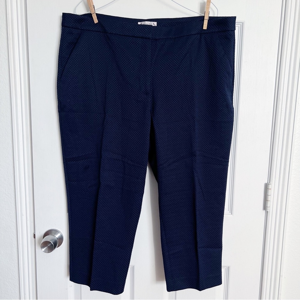 Nanette Lepore | Navy Textured Capris